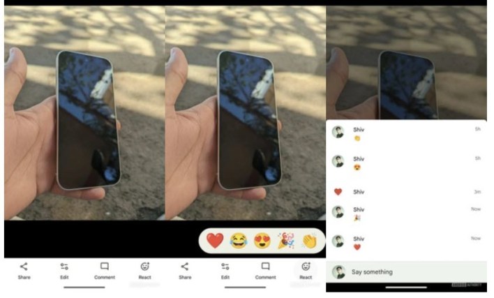تضيف صور Google ميزة الرموز التعبيرية في الألبومات المشتركة
