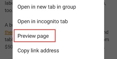 تحقق من الروابط عبر Android دون فتحها