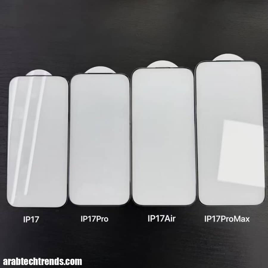 تكشف صورة تسرب عن الفرق في حجم شاشات هاتف iPhone 17 التالية