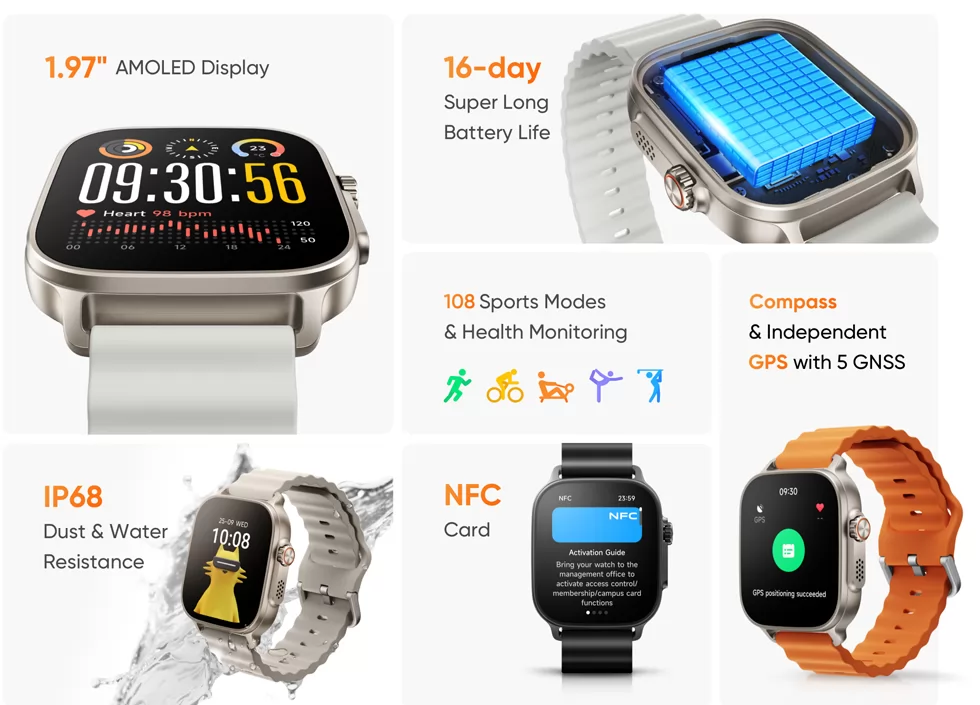 بسعر 50 دولارًا: إطلاق Realme Watch 5 بشاشة AMOLED وبطارية تدوم حتى 20 يومًا