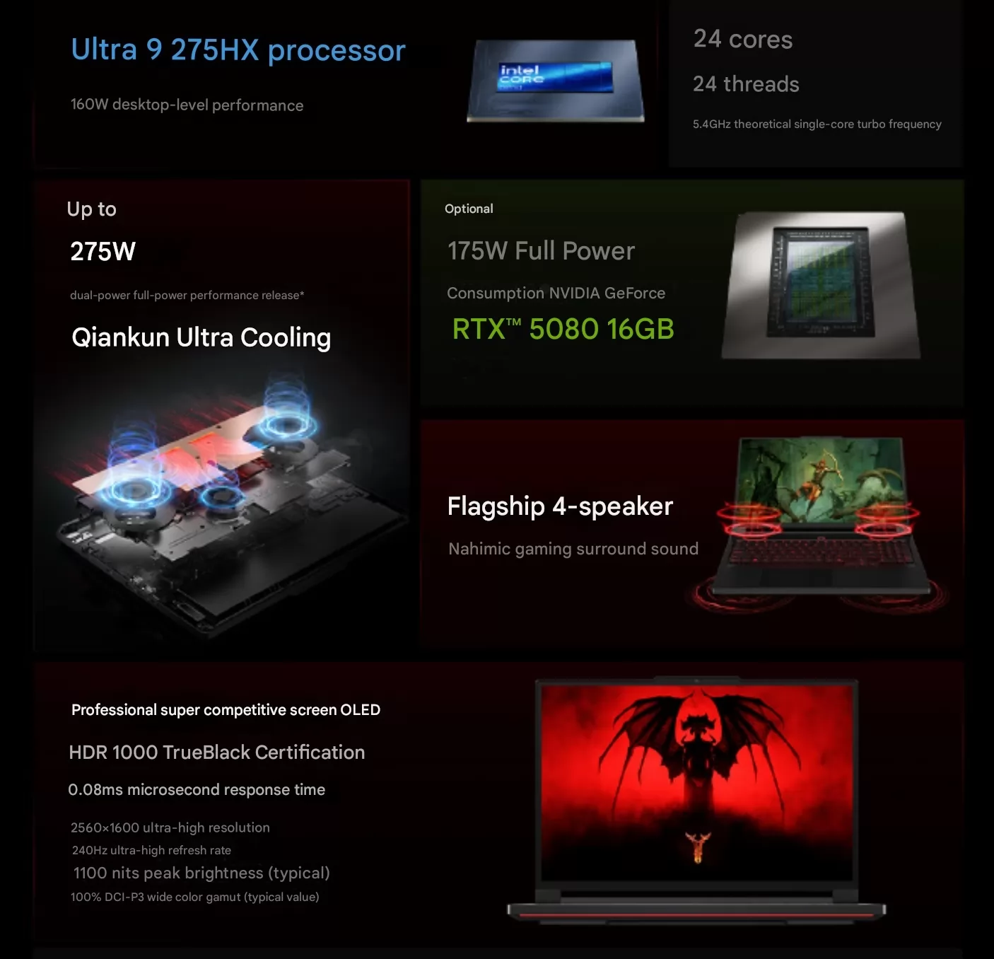 يظهر إصدار Diablo IV من لاب توب Legion Y9000P بمعالج Core Ultra 9 275HX وبطاقة RTX 5080