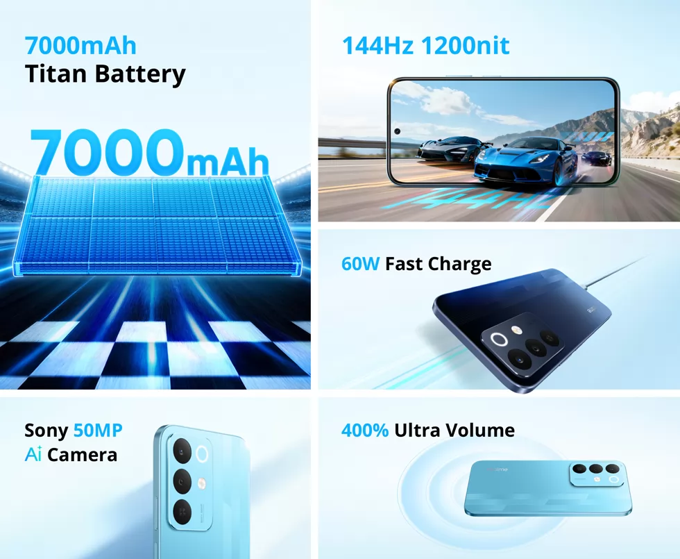 نشر مواصفات هاتف Realme NARZO 90x 5G نشر مواصفات هاتف Realme NARZO 90x 5G