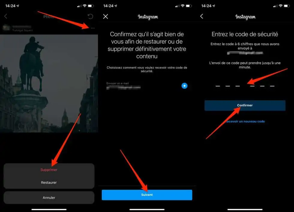كيفية استعادة الصور أو مقاطع الفيديو المحذوفة من Instagram احذف الصور أو مقاطع الفيديو نهائيًا من Instagram