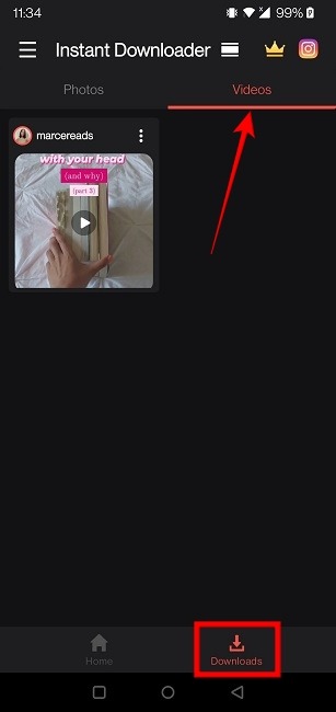 أفضل 6 طرق لتنزيل Instagram Reels 49 قم بتنزيل صفحة تنزيل تطبيق Instagram Reels
