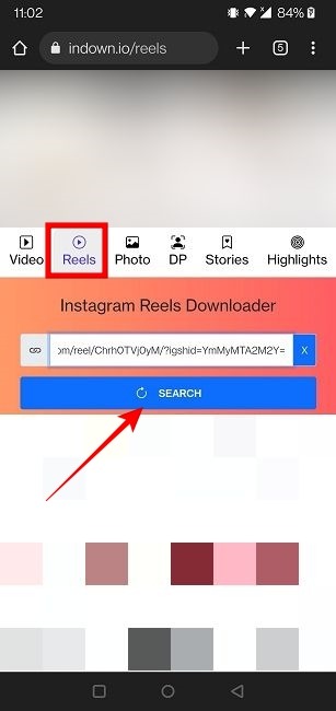 أفضل 6 طرق لتنزيل Instagram Reels 46 قم بتنزيل موقع Instagram Reels أضف رابطًا