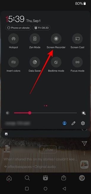 أفضل 6 طرق لتنزيل Instagram Reels 57 قم بتنزيل Instagram Reels Screen Record Toggle