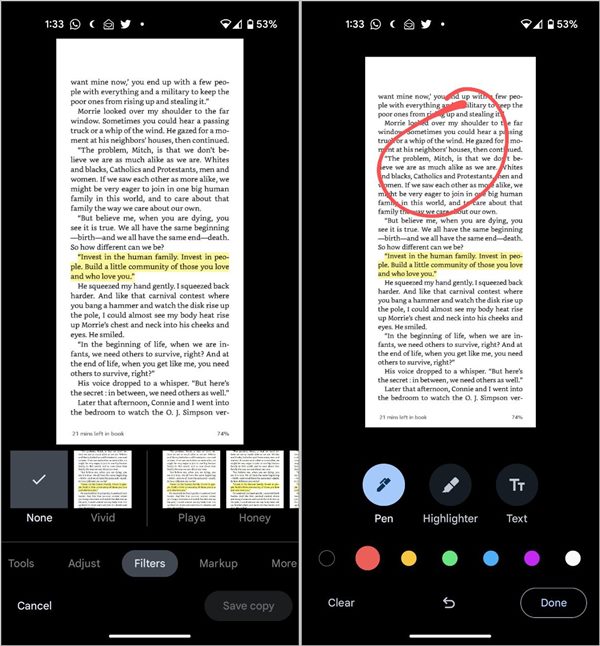 كيفية تعديل لقطة الشاشة على الأندرويد والأيفون 59 Android تحرير صور Google لقطة الشاشة