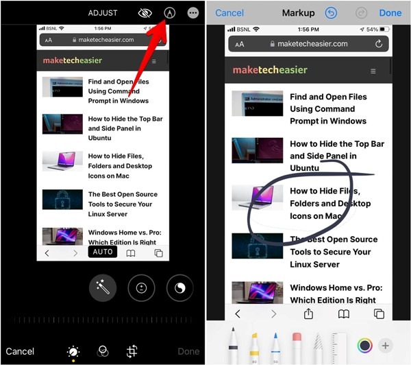 كيفية تعديل لقطة الشاشة على الأندرويد والأيفون 74 Iphone Photos App Screenshot رسم