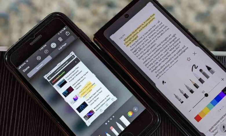 كيفية تعديل لقطة الشاشة على الأندرويد والأيفون 209 Edit Screenshot Phone