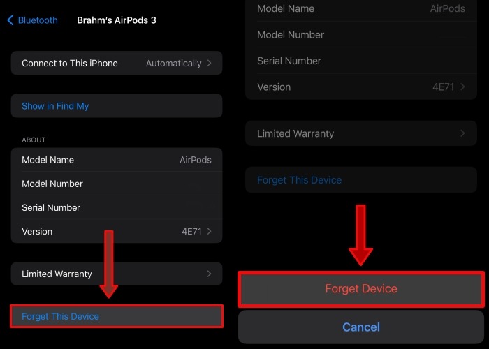 كيفية تحديث برنامج AirPods الثابت عبر جهاز ماك أو أيفون 79 Airpods Forget Device