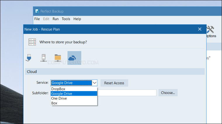 إنشاء نسخة احتياطية من ملفاتك باستخدام Perfect Backup مجانًا 21 إنشاء نسخة احتياطية من ملفاتك باستخدام Perfect Backup مجانًا