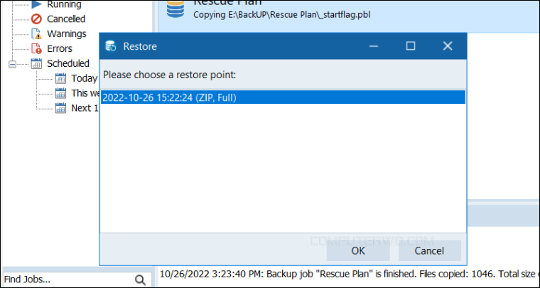 إنشاء نسخة احتياطية من ملفاتك باستخدام Perfect Backup مجانًا 25 إنشاء نسخة احتياطية من ملفاتك باستخدام Perfect Backup مجانًا