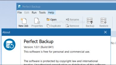إنشاء نسخة احتياطية من ملفاتك باستخدام Perfect Backup مجانًا 4 قم بعمل نسخة احتياطية من أهم ملفاتك باستخدام Perfect Backup مجانًا