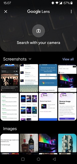 كيفية العثور على مصدر صورة في اندرويد 111 قم بإجراء بحث عكسي عن الصور في Android Lens Search