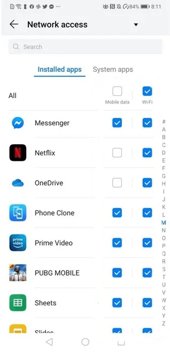 كيفية حظر الوصول إلى الإنترنت تمامًا لتطبيقات معينة على Android - android حظر تطبيقات محددة للوصول إلى الإنترنت متكاملة 2.jpg - كيفية حظر الوصول إلى الإنترنت تمامًا لتطبيقات محددة على Android