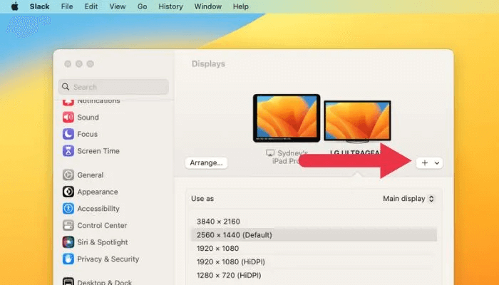 كيفية استخدام Universal Control مع جهاز iPad و Mac - أدلة Apple UniversalControl SidacarAdd.jpg - كيفية استخدام Universal Control مع iPad و Mac