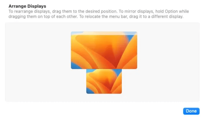 كيفية استخدام Universal Control مع جهاز iPad و Mac - أدلة Apple UniversalControl Arrange.jpeg - كيفية استخدام Universal Control مع iPad و Mac