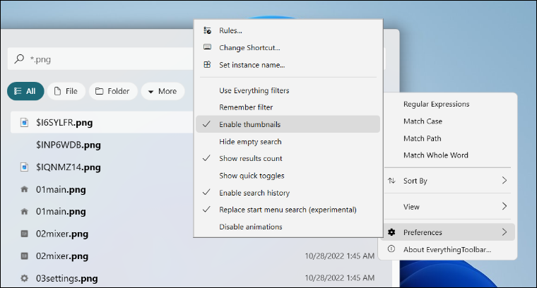 كيفية دمج أداة Everything في شريط بحث Windows 11 10 كيفية دمج أداة Everything في شريط بحث Windows 11