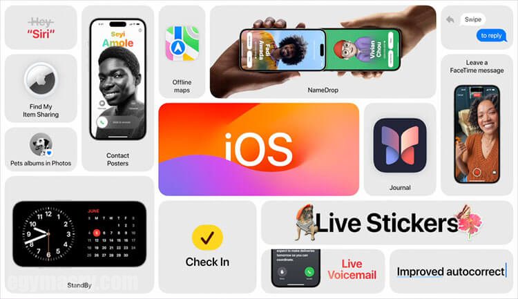 أبرز مميزات نظام التشغيل iOS 17 لأجهزة أبل 33 أبرز مميزات نظام التشغيل iOS 17 لأجهزة أبل