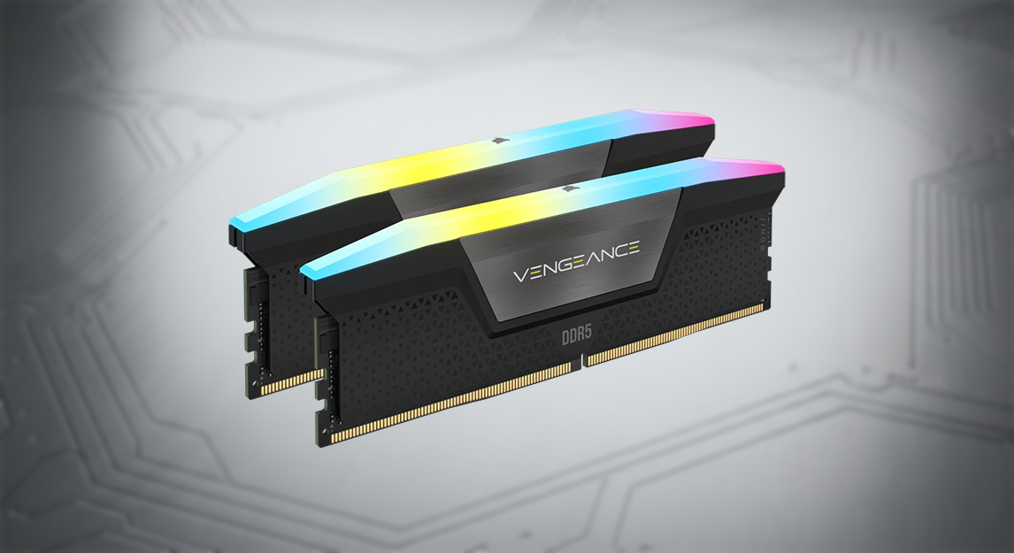 أفضل رامات للكمبيوتر في 2025: دليلك لاختيار DDR5 أو DDR4 المناسبة لتجميعتك 23 رام مع اضاءة RGB Corsair VENGEANCE RGB 32GB (2x16GB) DDR5 DRAM 6400MT/s CL38 Memory Kit