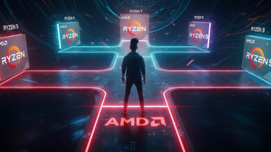 كيف تختار معالج AMD المناسب؟ فك شفرة Ryzen 9, 7, 5, و 3 (دليل 2025) 14 مدونة مجنون كمبيوتر