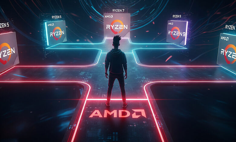 كيف تختار معالج AMD المناسب؟ فك شفرة Ryzen 9, 7, 5, و 3 (دليل 2025) 19 مدونة مجنون كمبيوتر