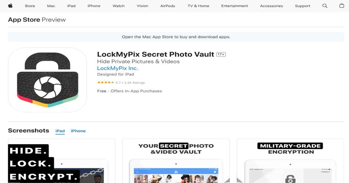 أفضل تطبيقات إخفاء الصور والفيديو لخصوصية تامة على أندرويد و iOS 29 تطبيق LockMyPix لتأمين الصور الخاصة باستخدام التشفير.