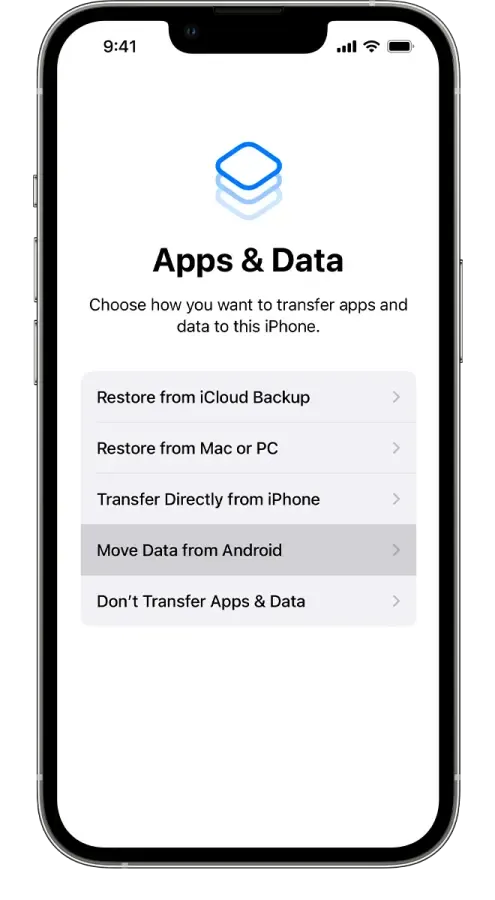 move to ios تنزيل