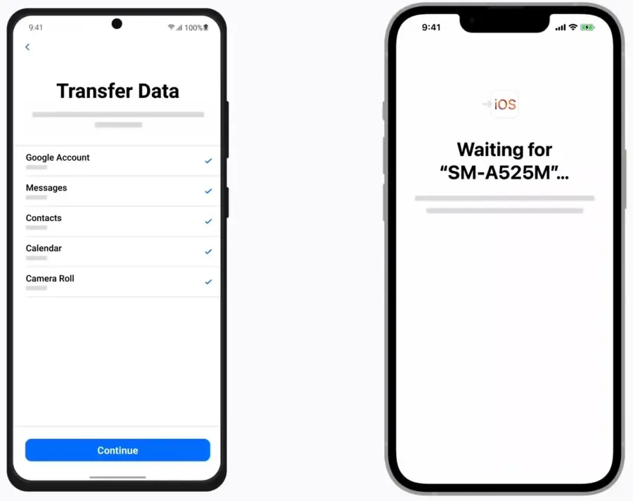 برنامج move to ios للايفون
