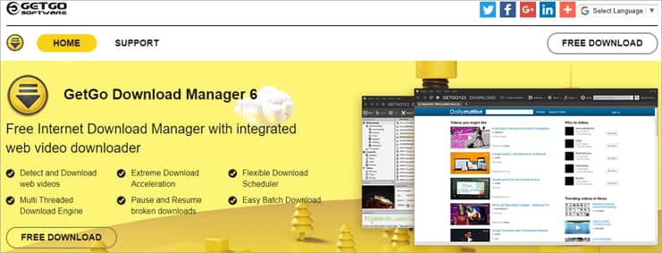 أفضل برامج تنزيل من الإنترنت إلى الكمبيوتر مجانًا (أسرع) - 227 Getgo Download Manager