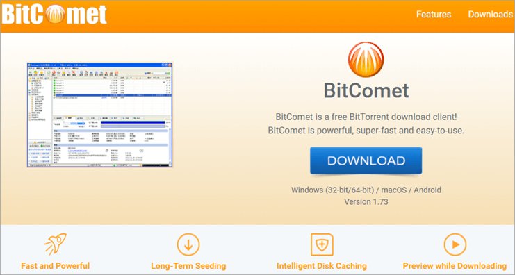 أفضل برامج تنزيل من الإنترنت إلى الكمبيوتر مجانًا (أسرع) - 239 برنامج BitComet