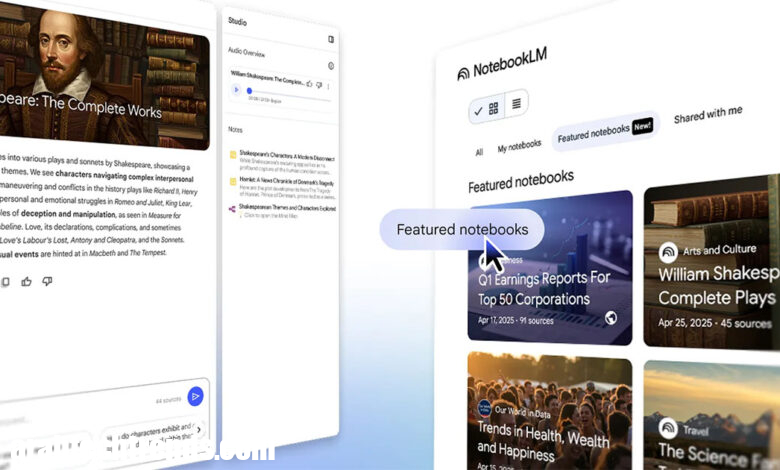 يجلب تحديث Google NotebookLM "دفاتر ملاحظات مميزة": محتوى حصري من The Economist و The Atlantic والمزيد! 1 مدونة مجنون كمبيوتر