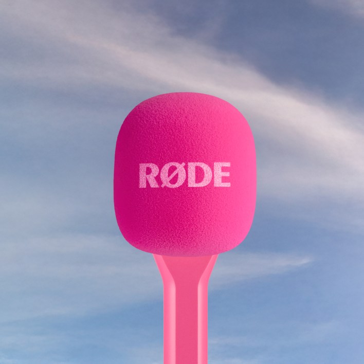 rode interview go amazon feature to the sky pink 4000x4000 rgb- محول لاسلكي لميكروفون المقابلة المحمول بألوان متعددة
