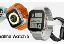 بسعر 50 دولار : إطلاق ساعة realme Watch 5 بشاشة AMOLED وبطارية تدوم حتي 20 يوم