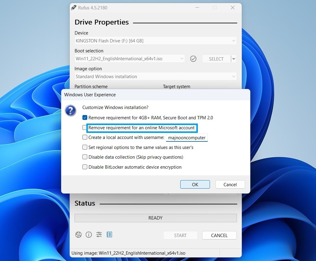 تثبيت Windows 11 على أجهزة غير مدعومة: تجاوز TPM والمعالج (الحل النهائي) 50 قم بإزالة متطلبات ذاكرة الوصول العشوائي (RAM) التي تبلغ سعتها 4 جيجابايت+ والتمهيد الآمن وTPM 2.0